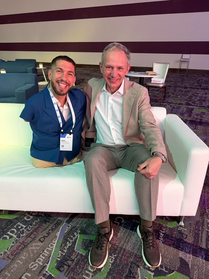 Nick Santonastasso with Enrique Lores