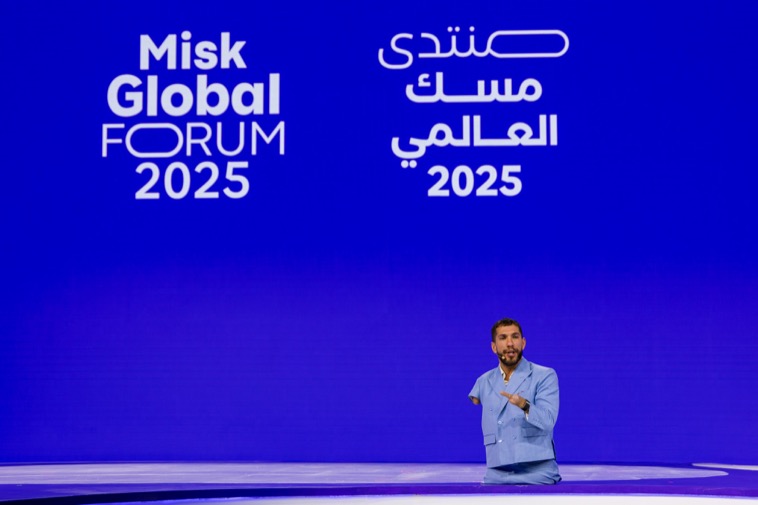 Nick Santonastasso speaking at Misk Global Forum